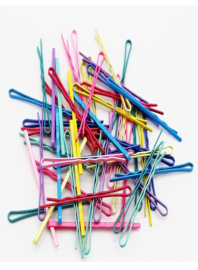 AKADO Wedding grip metal hair pins salon bobby hair clip hairdressing for women and girls (Multicolor-12 PCS) - Image 3