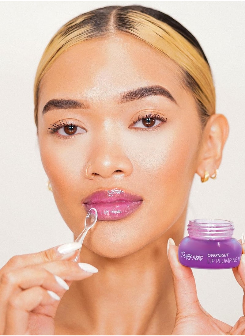 Touch in Sol Touch in Sol Pretty Filter Overnight Lip Plumping Mask - Korean Lip Treatment Mask for Dry and Cracked Lips - Lip Volumizing and Intensive Nourishing with Shea Butter - Fig and Vanilla Scent  - Image 2