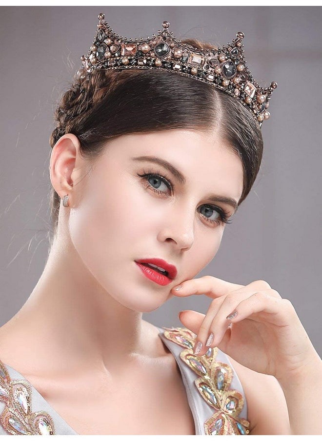 Baroque Wedding Crowns Rhinestone Bridal Crown And Tiara Crystal Bride Crown Prom Costume Party Hair Accessories For Women And Girls (Gold2) - pzsku/Z74C0EBDE7DE84DA2B04FZ/45/_/1718614296/c1f3f62e-e0d9-4ccc-bd0d-d9fe5518e477