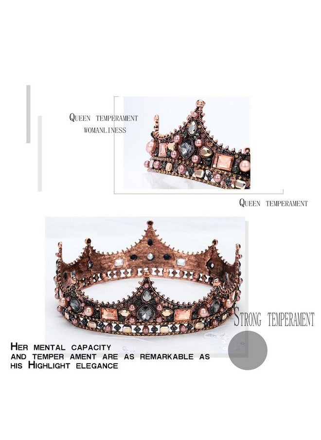 Baroque Wedding Crowns Rhinestone Bridal Crown And Tiara Crystal Bride Crown Prom Costume Party Hair Accessories For Women And Girls (Gold2) - pzsku/Z74C0EBDE7DE84DA2B04FZ/45/_/1718614298/d462c538-f980-4cd8-964e-abb32b3d768b