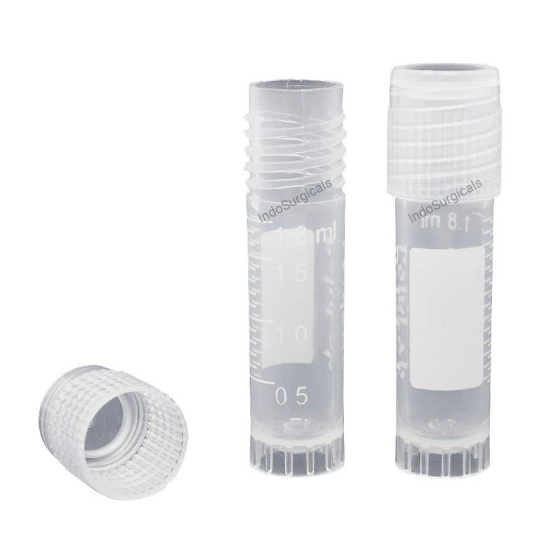 IS IndoSurgicals IS IndoSurgicals Cryo VialsStorage Vials with Screw Cap 18 ml 100 - Image 1