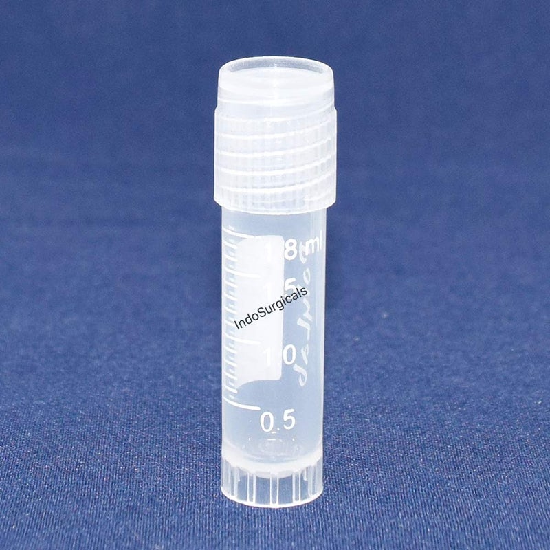 IS IndoSurgicals IS IndoSurgicals Cryo VialsStorage Vials with Screw Cap 18 ml 100 - Image 2