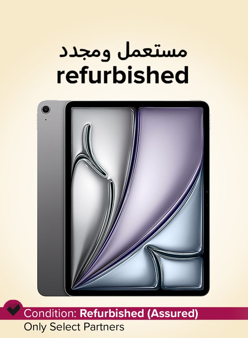 ابل  مجدد - آيباد إير 2024 (الجيل السادس) M2 13 بوصة 256 جيجابايت رمادي واي فاي - النسخة الدولية - Image 1