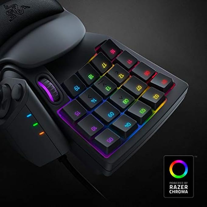 rayihni TARTARUS V2 GAMING KEYPAD: MECHA-MEMBRANE KEY SWITCHES - 32 PROGRAMMABLE KEYS CUSTOMIZABLE CHROMA RGB LIGHTING MACROS CLASSIC BLACK - Image 3