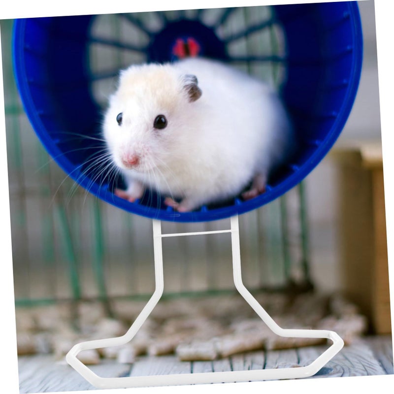 Toyandona Iron Hamster Running Wheel Support Rack Silent Lightweight Exercise Disc Holder For Dwarf Gerbils Pets Stable Animal Accessory - Image 5