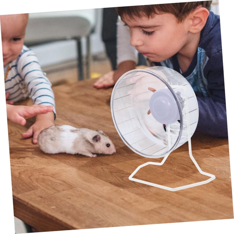 Toyandona Iron Hamster Running Wheel Support Rack Silent Lightweight Exercise Disc Holder For Dwarf Gerbils Pets Stable Animal Accessory - Image 3