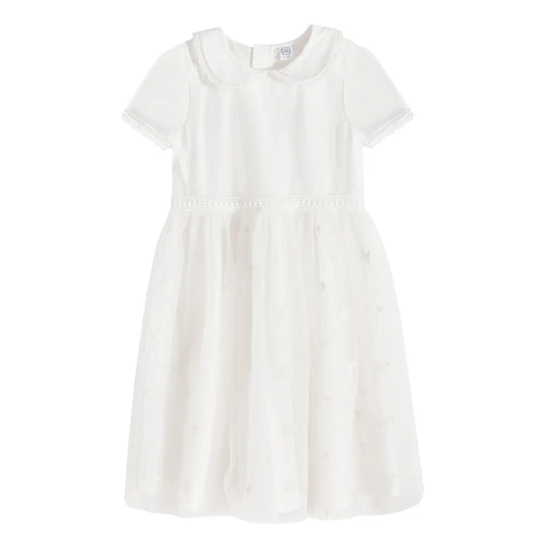 Cool Club by SMYK WHITE POLYAMIDE DRESS S/S