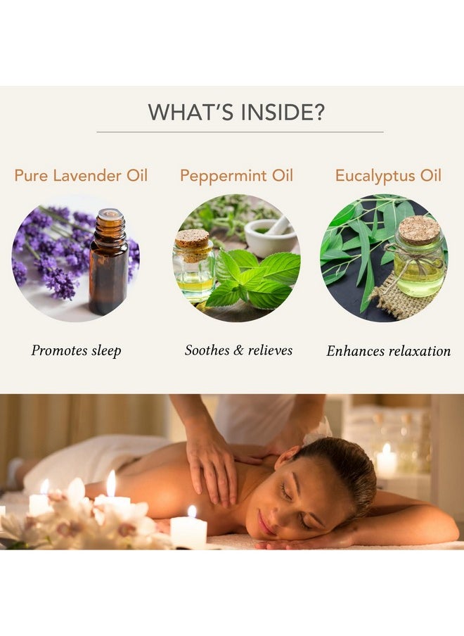 Auravedic Relaxing Massage Oil For Full Body 200 Ml Massage Oil With Lavender Oil, Eucalyptus Oil, Mint Oil. Soothing And Destressing Body Massage Oil For Women And Men  - Image 5