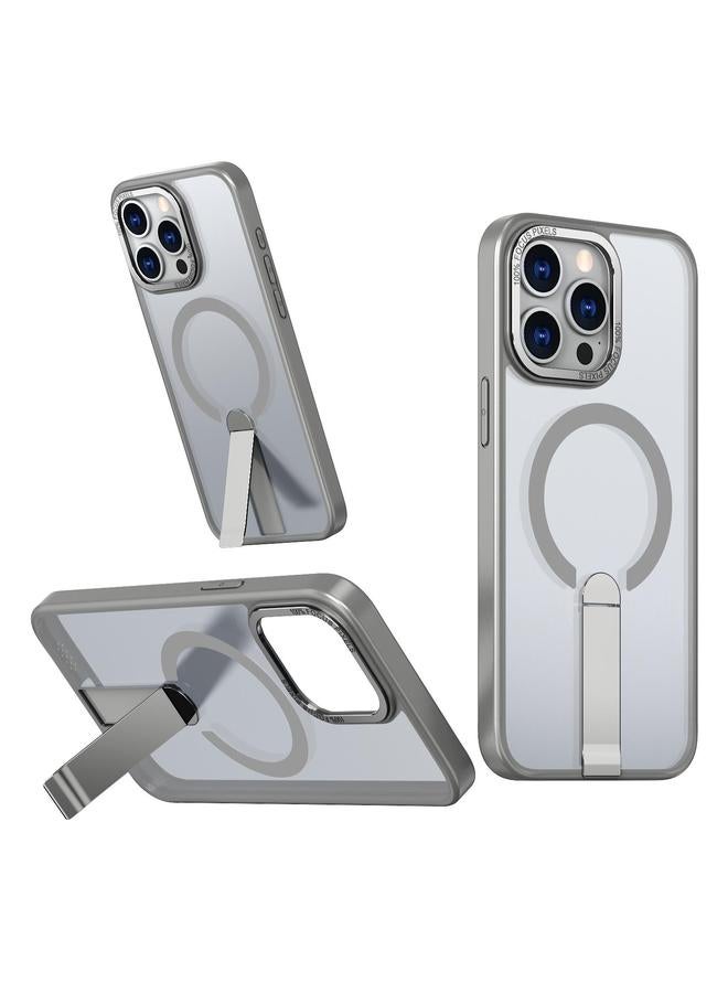 Zaboon Case For iPhone 12 Pro Max Star Shine Series TPU + PC MagSafe Phone Case with Fold Holder - Image 1