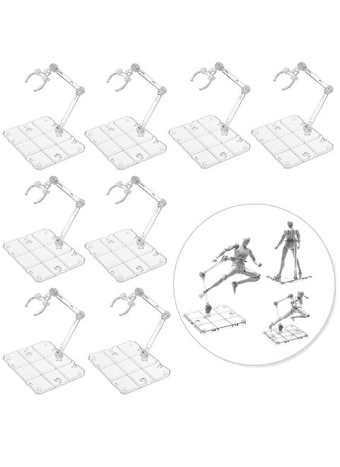 Action Figure Stand, Assembled Action Figure Display Stand Base, Sturdy Base, Transparent Doll Model Holder, Figure Assembly Stand, for 6" Action Figures