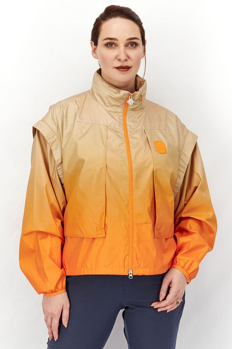 PUMA Women Regular Fit Long Sleeve Color Block Training Jacket, Beige  - Image 1