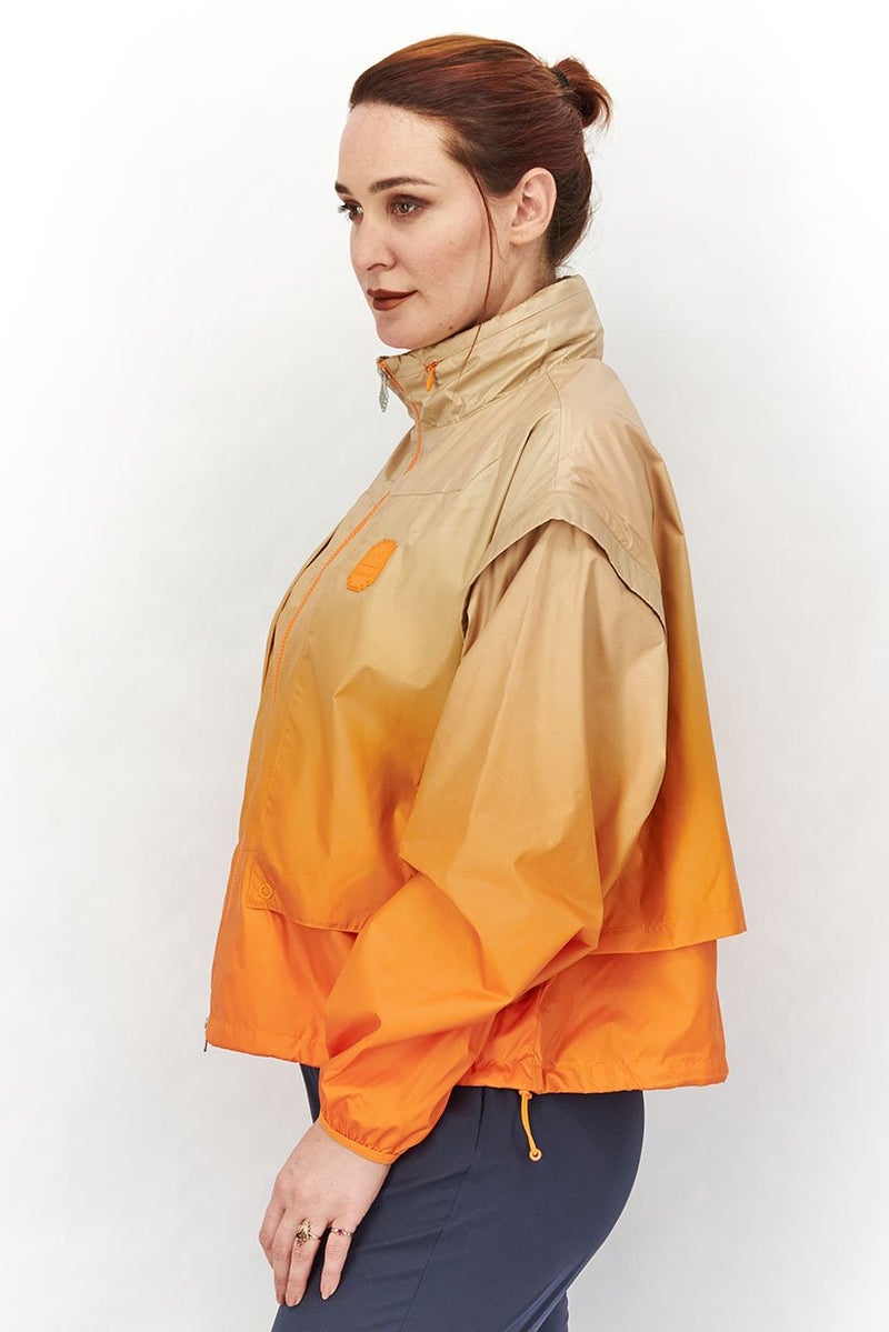 PUMA Women Regular Fit Long Sleeve Color Block Training Jacket, Beige - Image 4