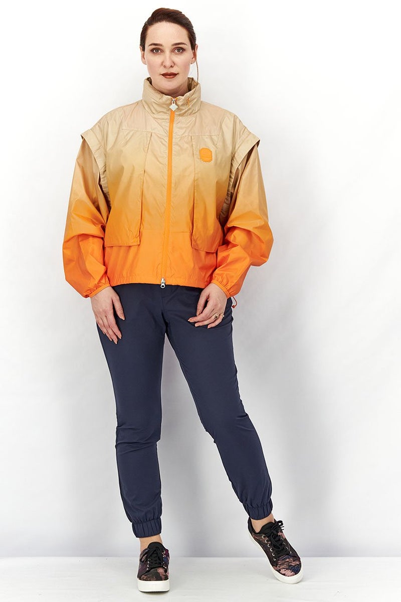 PUMA Women Regular Fit Long Sleeve Color Block Training Jacket, Beige - Image 2