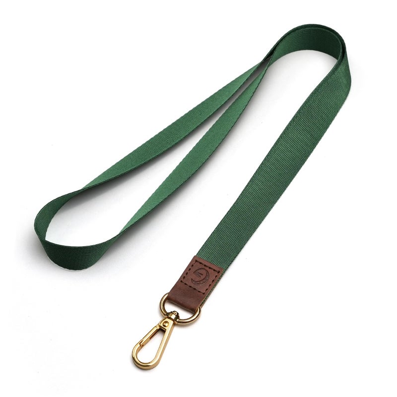 Glorisunity Lanyard, Long Neck Lanyard Key Lanyard, Id Badge Lanyard for Women and Men, Whistle, Keychain Soft Key Lanyard (Green) - Image 1