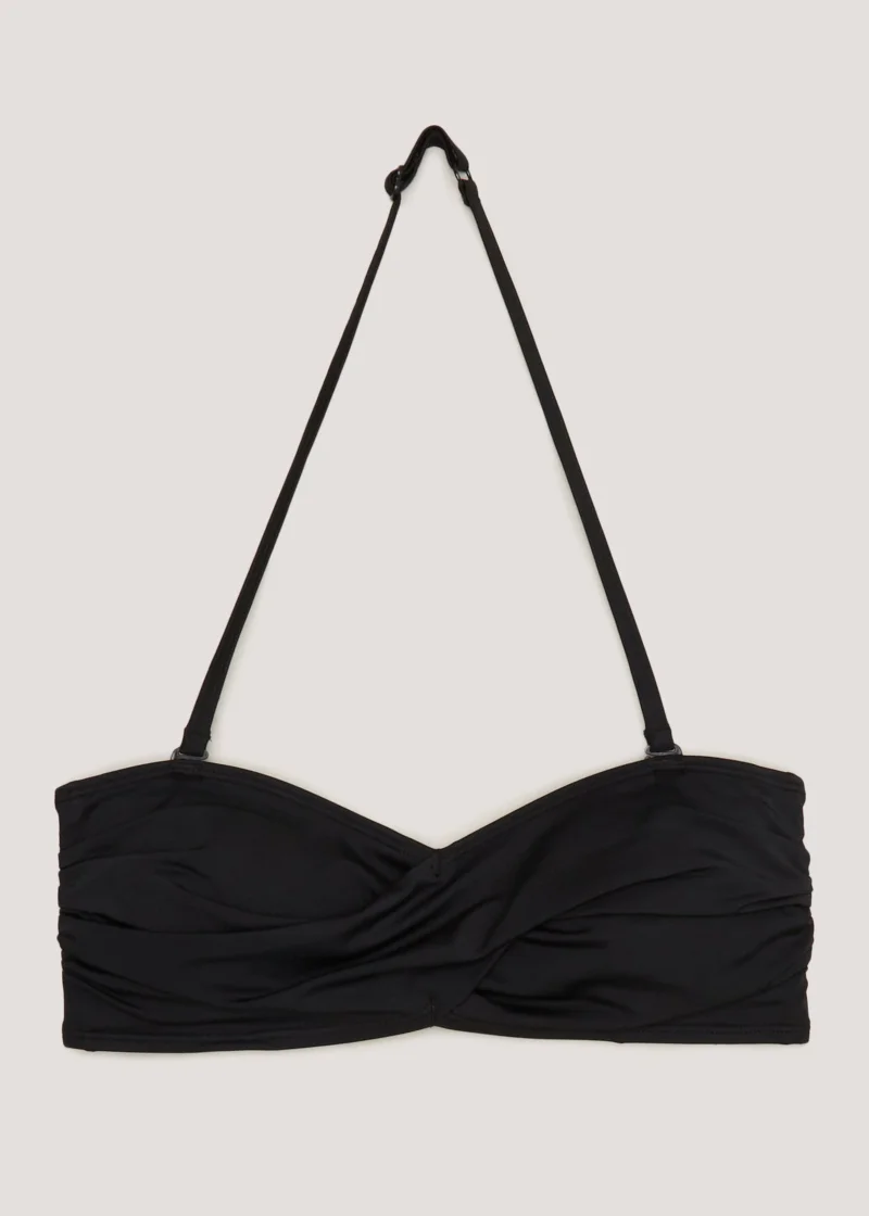 Matalan Black Twist Bandeau Bikini Top