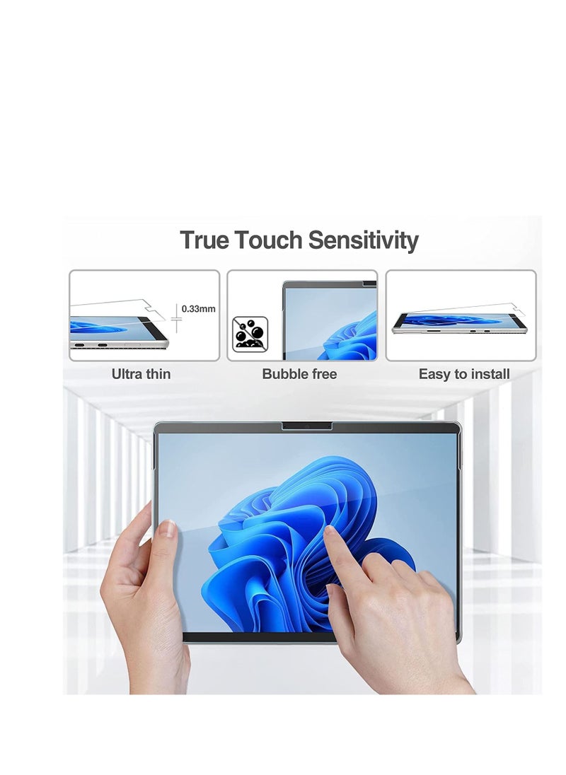 Generic 2Packs Screen Protector Compatible with Microsoft Surface Pro 11/10  13-inch 2024/ Pro 9 13-Inch 2022 / Pro 8 2021 / Pro X,9H Hardness Ultra Clear Tempered Glass Film Screen Protector--Clear  - Image 3