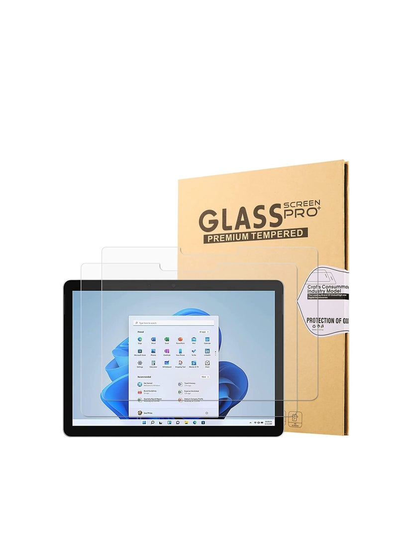 Generic 2Packs Screen Protector Compatible with Microsoft Surface Pro 11/10  13-inch 2024/ Pro 9 13-Inch 2022 / Pro 8 2021 / Pro X,9H Hardness Ultra Clear Tempered Glass Film Screen Protector--Clear  - Image 1
