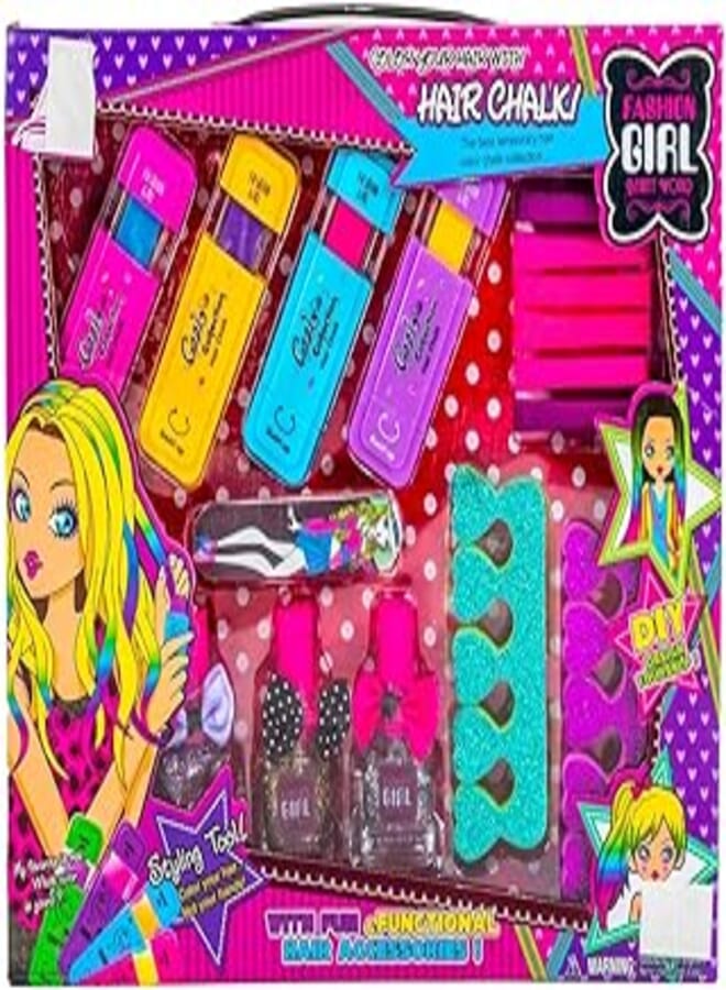 Hair Chalk And Body Tattoo Collection Set - J-506