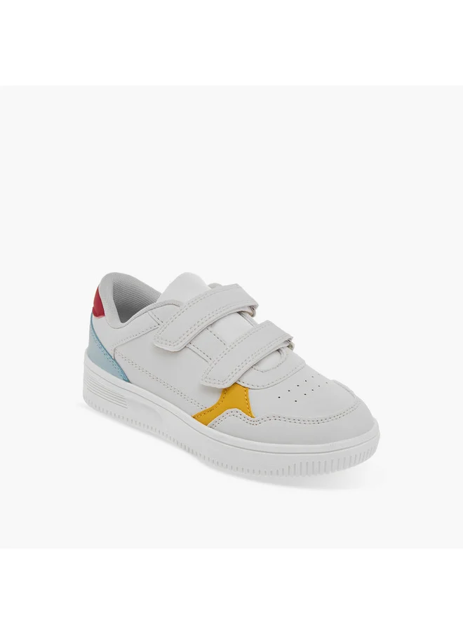LBL by Shoexpress Boys Panelled Sneakers with Hook and Loop Closure