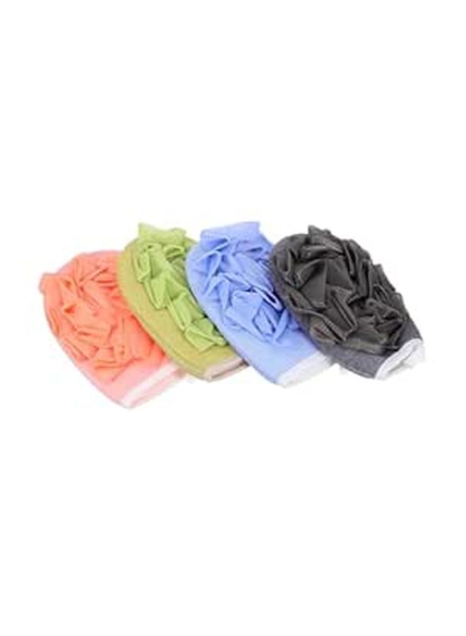 Dual Sided Exfoliating Shower Gloves Back Scrubber Set Of 4 For Deep Cleansing - Image 1