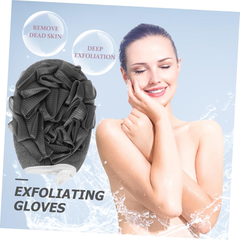 Dual Sided Exfoliating Shower Gloves Back Scrubber Set Of 4 For Deep Cleansing - Image 4