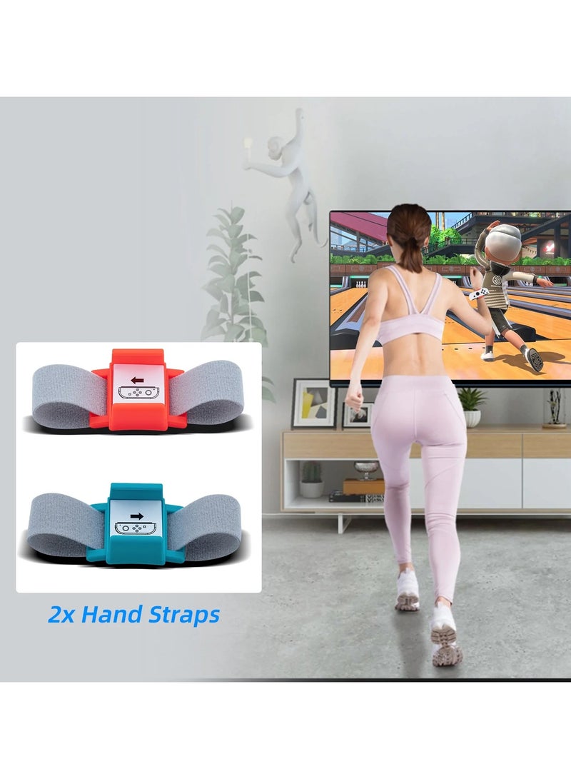 iplay 20 in 1 Sports Accessories Bundle for Sports Somatosensory Sports Set for NS Sports Switch Games with Fencing Grips Tennis Rackets Sports Straps Golf Clubs Charging Dock - Image 3