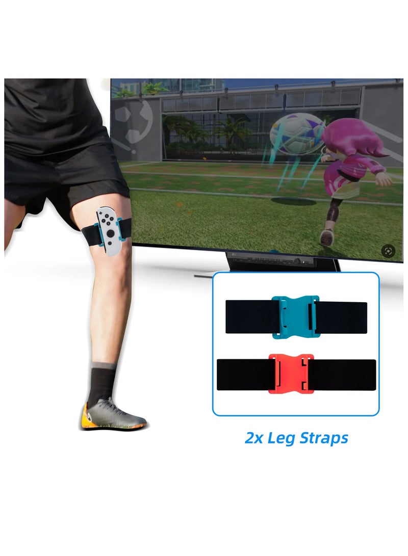 iplay 20 in 1 Sports Accessories Bundle for Sports Somatosensory Sports Set for NS Sports Switch Games with Fencing Grips Tennis Rackets Sports Straps Golf Clubs Charging Dock - Image 4