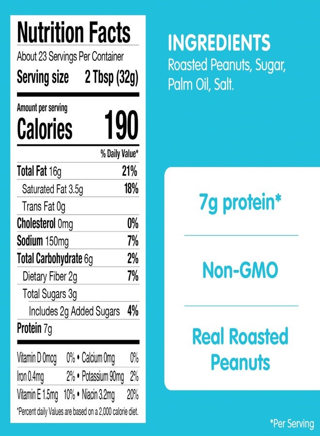 SKIPPY Natural Peanut Butter Creamy Spread, 26.5 oz Jar - Image 5
