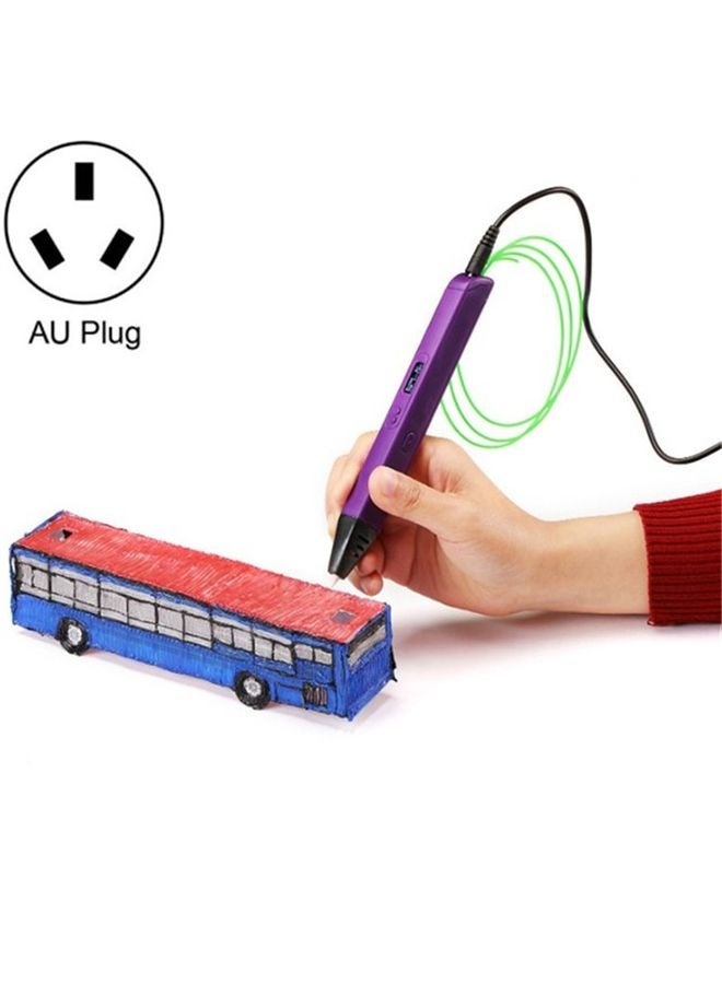 RP800A Childrens Educational Toys 3D Printing Pen, Plug Type:AU Plug(Purple) - Image 1