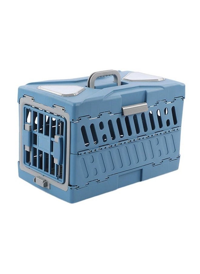 PET Premium Collapsible Design For Cats And Dogs - Portable Kennel For Small Pets - Indoor/Outdoor Grey  - Image 1
