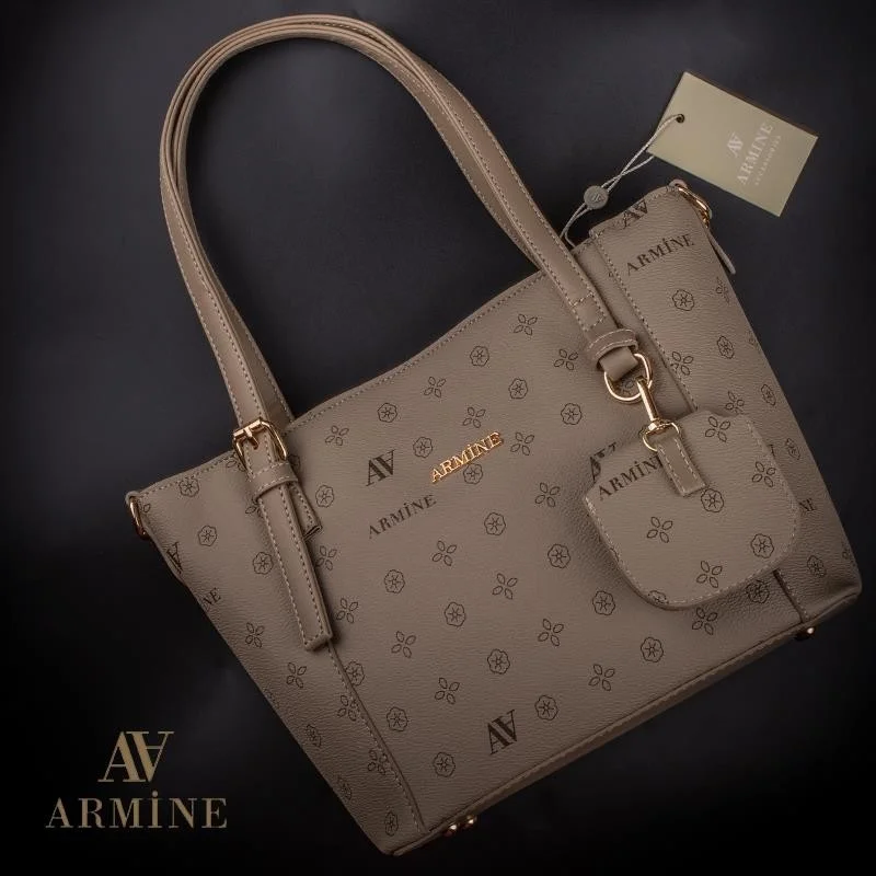 ARMINE Mink Printed Women's Large Handle Bag