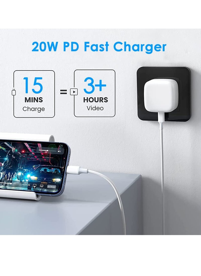 Generic Phone 20W Charger 【Apple MFi Certified】 USB C Plug Fast Charge and USB C to Lightning Cable 2M PD Power Adapter Compatible with iPhone 13 Pro Max 13 12 SE2020 11 XR XS Max X 8 Plus iPad Pro Air Mini  - Image 3