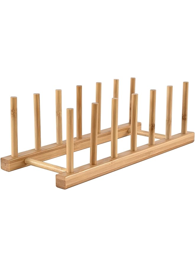 Innerneed Wooden Dish Rack Plates Holder Compact Kitchen Storage Cabinet Organizer For Dish/Plate/Bowl/Cup/Pot Lid/Cutting Board - Image 1