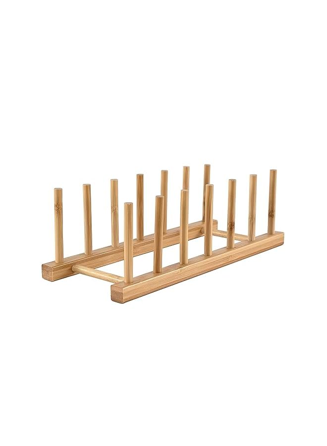 Innerneed Wooden Dish Rack Plates Holder Compact Kitchen Storage Cabinet Organizer For Dish/Plate/Bowl/Cup/Pot Lid/Cutting Board - Image 2