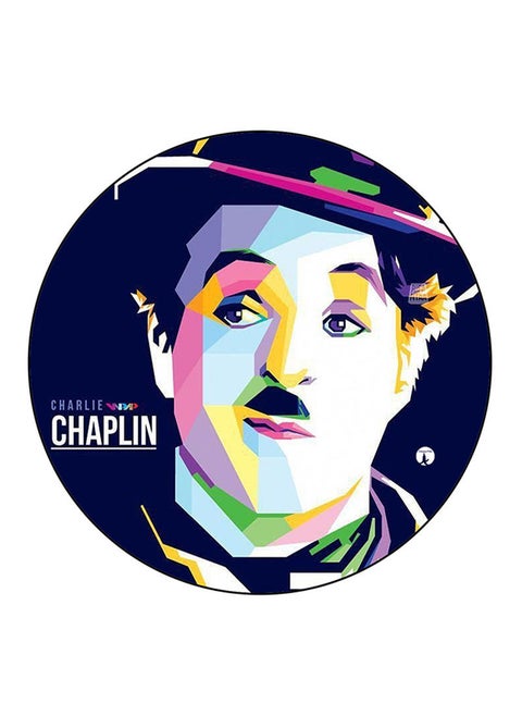 Charlie Chaplin Printed Mouse Pad  Multicolour