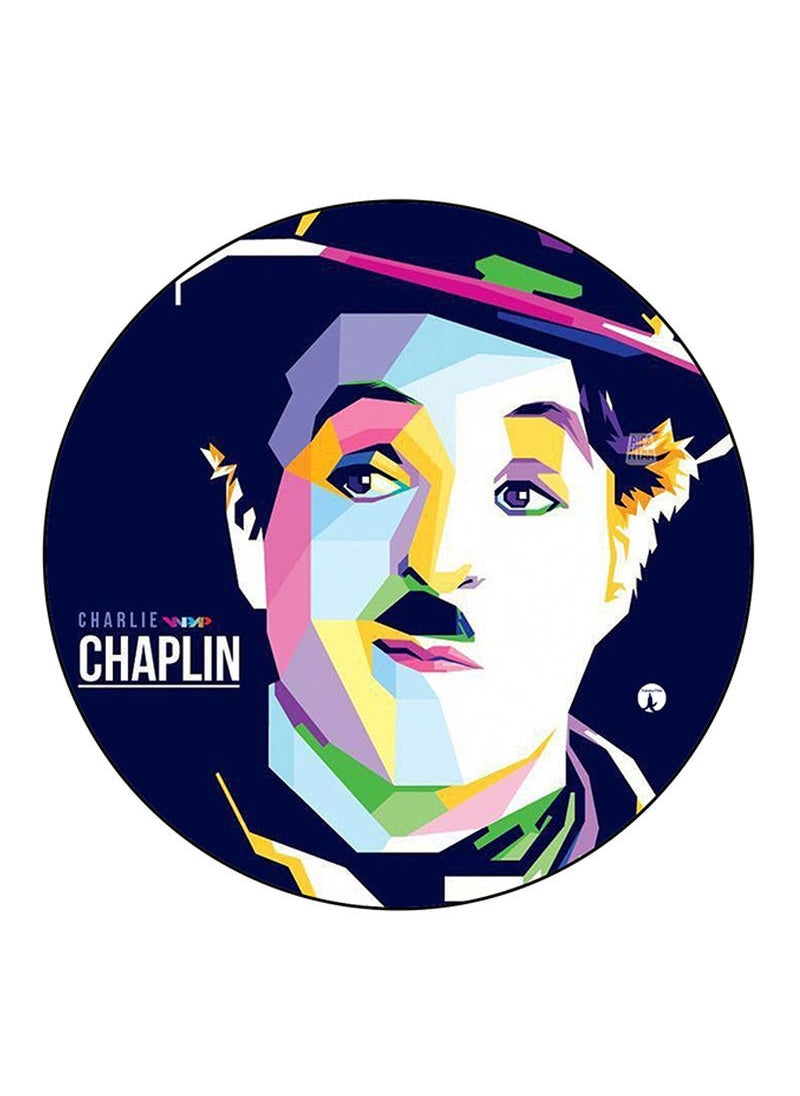 Charlie Chaplin Printed Mouse Pad  Multicolour