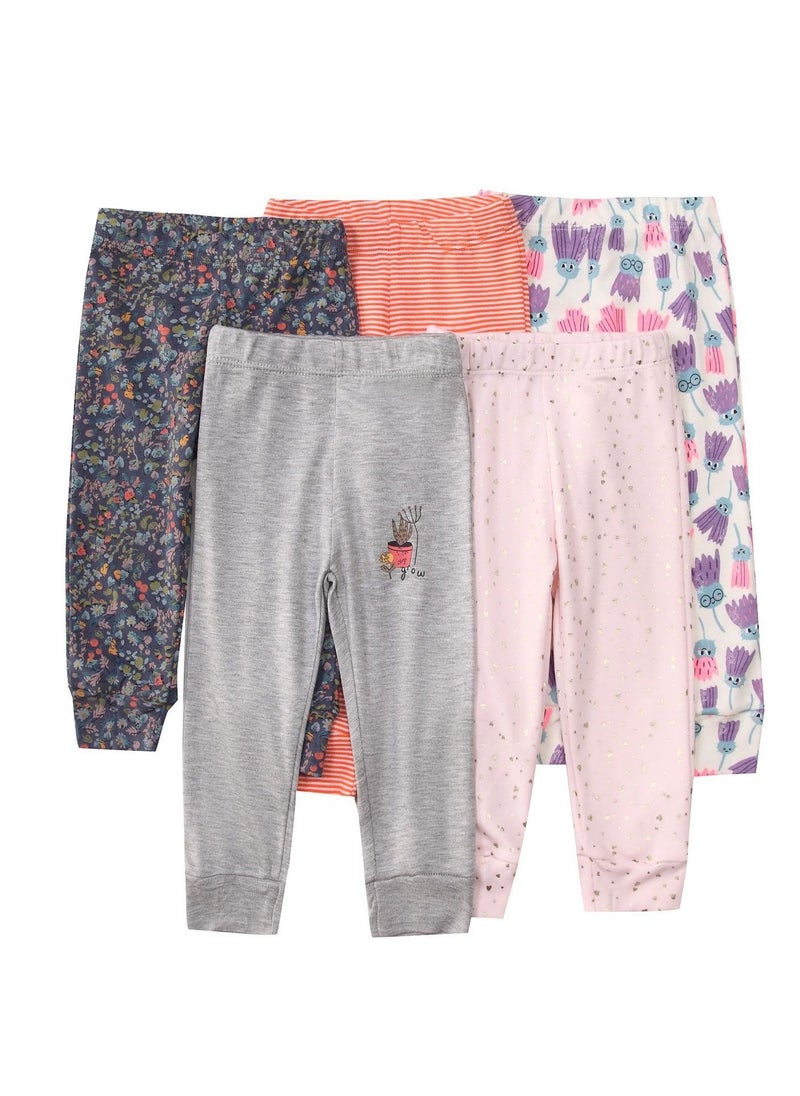 RedMapleTEK 5-Pack Of Elastic Breathable Cotton Trousers For Infants And Young Children - Image 1