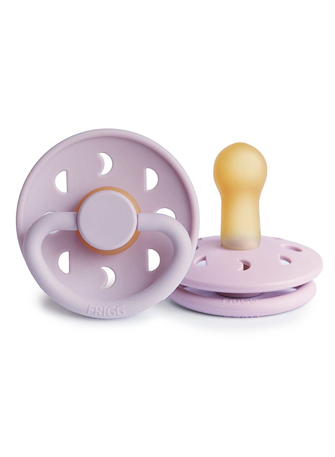 FRIGG Moon Phase Latex Baby Pacifier 6-18M 1-Pack Soft Lilac - Size 2 - Image 2