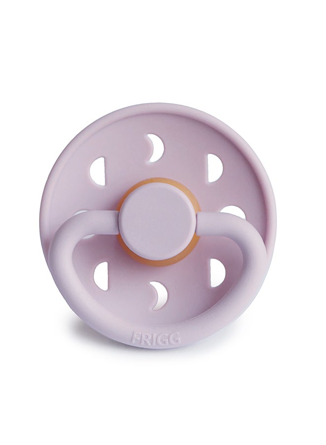 FRIGG Moon Phase Latex Baby Pacifier 6-18M 1-Pack Soft Lilac - Size 2 - Image 1