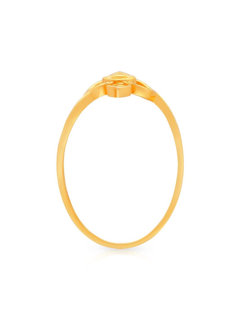 Malabar Gold and Diamonds خاتم من الذهب الأصفر عيار 22 قيراط عيار 916 RG1226061Y13 للنساء  - Image 3
