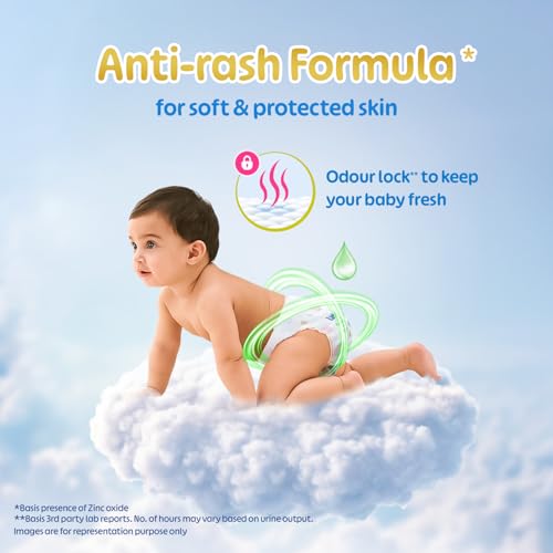 Little's Premium Baby Diapers XXL Size | Pants Style | 15-25 kg | 44 Count | FluffySoft Baby Diaper with Leakage Guard, Wetness Indicator & 12 Hours Absorption | (22 Count, Pack of 2) - Image 3