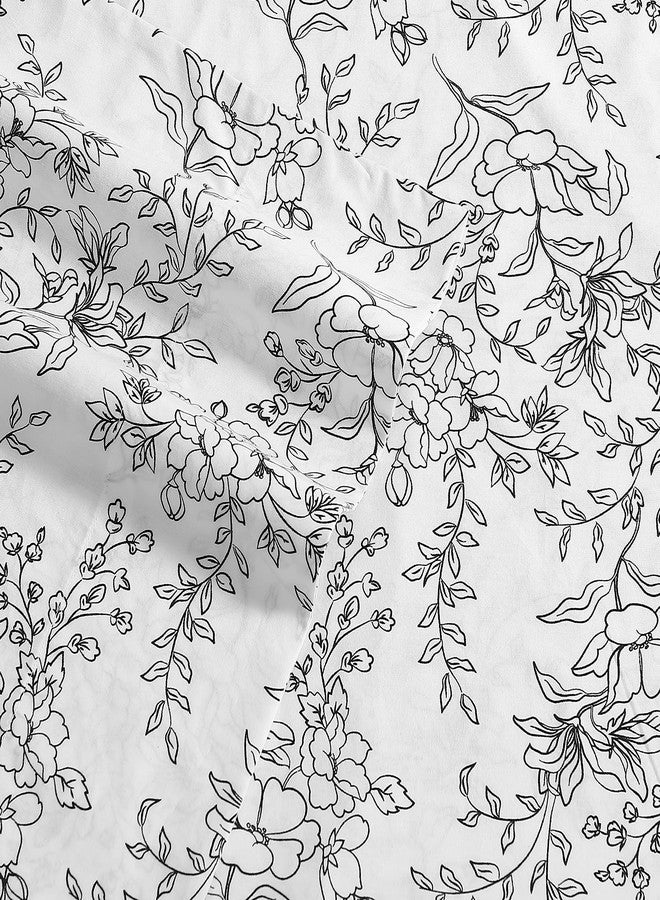 Stone Cottage - Queen Sheets, Cotton Percale Bedding Set, Crisp & Cool Home Decor (Hawley Floral, Queen) - Image 3
