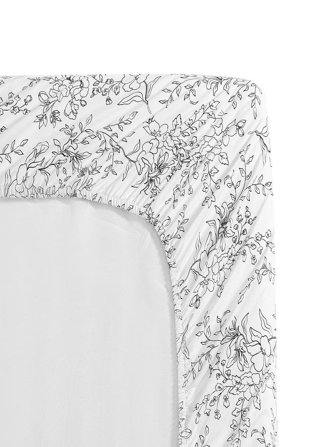Stone Cottage - Queen Sheets, Cotton Percale Bedding Set, Crisp & Cool Home Decor (Hawley Floral, Queen) - Image 4