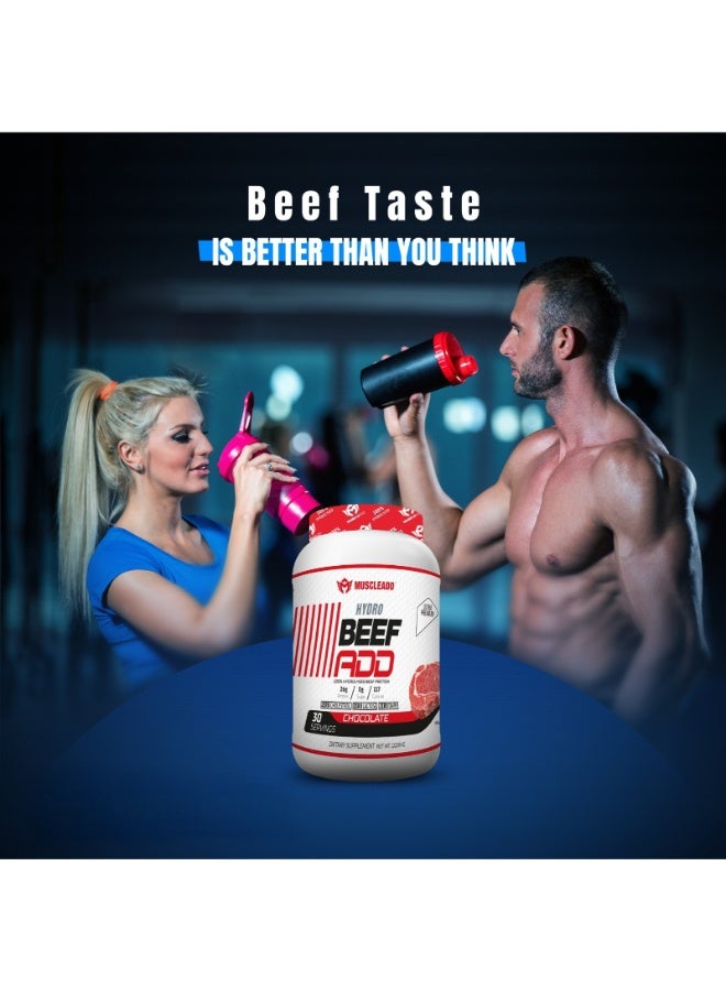 مسكليد هيدرو بيف 100٪ بروتين لحم بقري متحلل - 30 سيرف شوكولاتة - Image 5