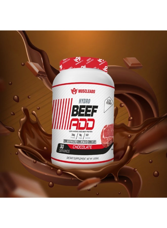 مسكليد هيدرو بيف 100٪ بروتين لحم بقري متحلل - 30 سيرف شوكولاتة - Image 4
