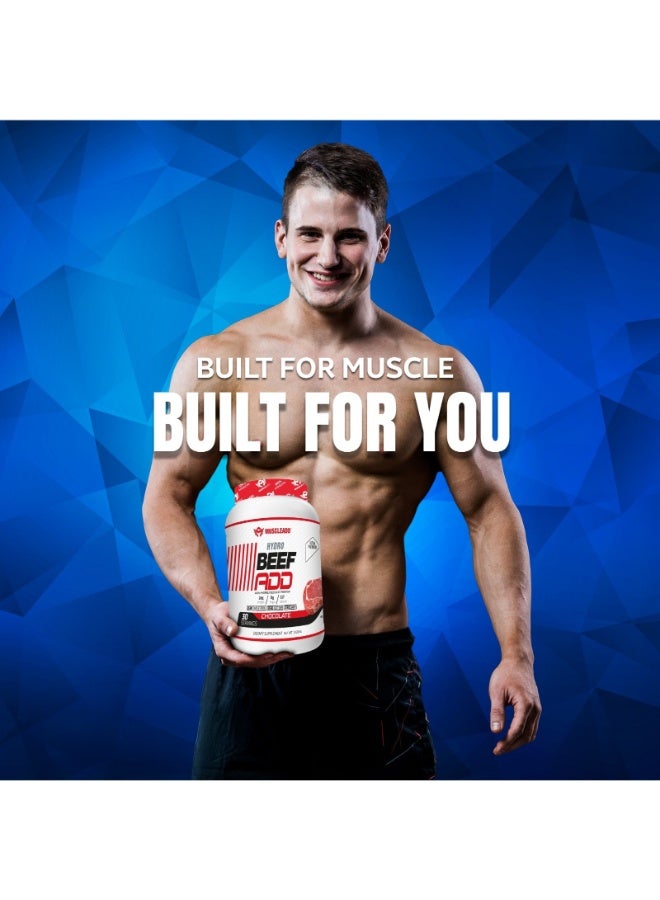 مسكليد هيدرو بيف 100٪ بروتين لحم بقري متحلل - 30 سيرف شوكولاتة - Image 2