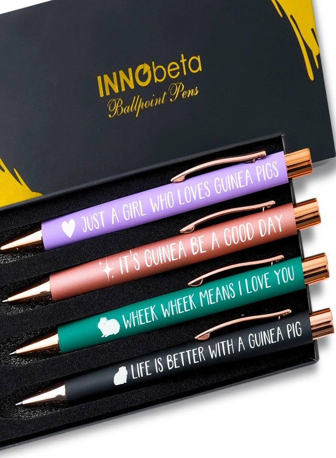 InnoBeta Guinea Pig Gifts, Ballpoint Pen Set of 4 - Image 1
