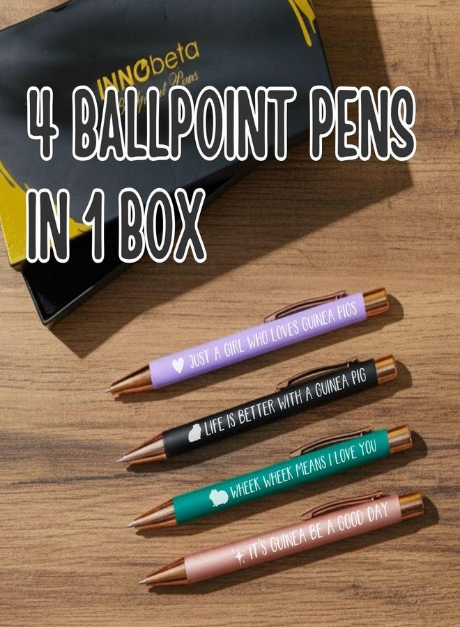 InnoBeta Guinea Pig Gifts, Ballpoint Pen Set of 4 - Image 5