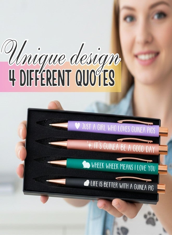 InnoBeta Guinea Pig Gifts, Ballpoint Pen Set of 4 - Image 2