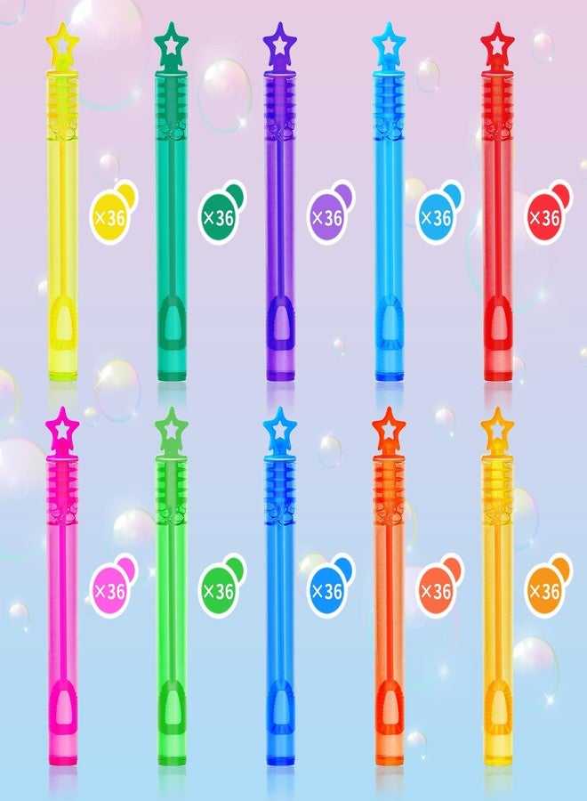 ZIRSENG 360 Piece Mini Bubble Wands in 10 Colors, Party Favors Bulk for Kids, Themed Birthday, Carnival, Wedding, Classroom Prizes, Summer Outdoor Gifts for Boys Girls, Ideal Goodies Bags Stuffer - Image 2